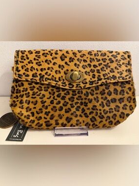 Myra NWT animal print “Glamorous”wristlet.